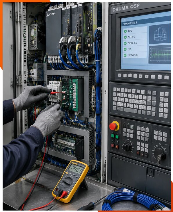 Ремонт систем ЧПУ Okuma OSP в Сосногорске